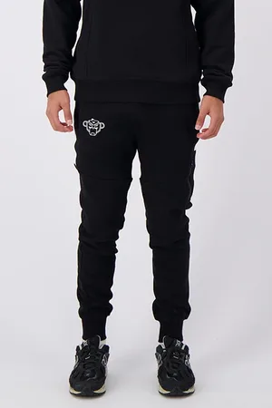 Black Bananas Stripe Sweatpants Black