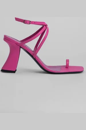By Far Elsa Hot Pink Grained Leather Pink