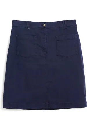 White Stuff Melody Cotton Skirt Dark Navy