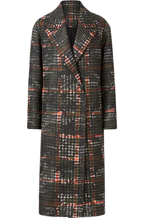 AllSaints Lottie Camo Coat Black/orange