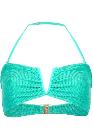 French Connection Bandeau Bikini Top Green