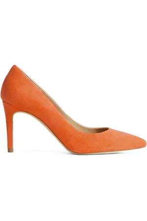 LK Bennett Floret Point Court Heel Orange