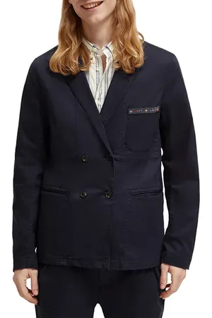 Scotch&Soda Bead-trimmed Workwear Blazer Night