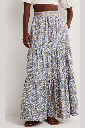Boden Lorna Tiered Maxi Skirt Irs