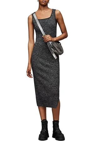AllSaints Margot Sparkle Dress Black/silver