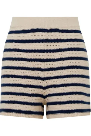 French Connection Lumi Mozart Crochet Shorts White
