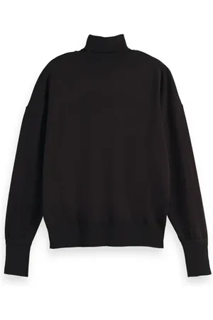 Scotch&Soda Roll Neck Relaxed Fit Pullover Black Sky