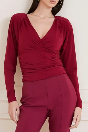 Guess GUESS Karlie Top Purple Blouse Petal