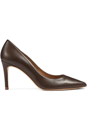 LK Bennett Cc Floret Pointed Courts Dark Chocolate