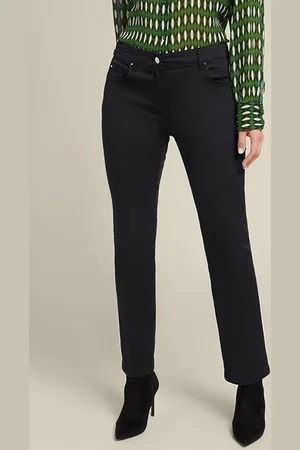 Elena Miro Stretch Drill Trousers Black