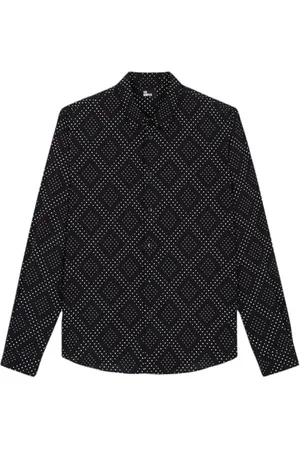 The Kooples Chemise Slim D Black White