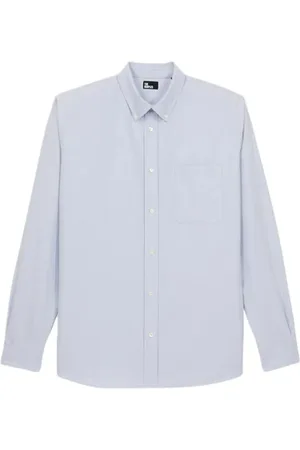 The Kooples Long Sleeved Shirt With Classic Collar Light Blue