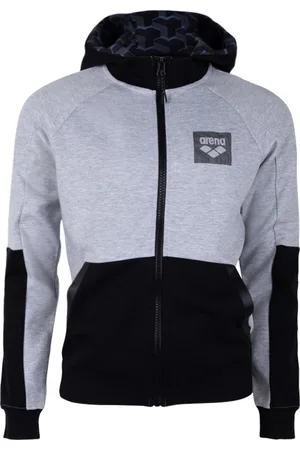 Arena Man Hoodie Full Zip Light Grey Melange