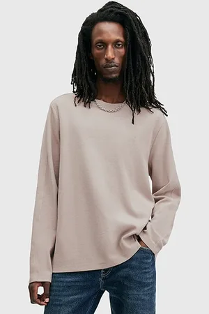 AllSaints Rowe Ls Crew Boston Taupe