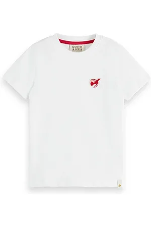 Scotch&Soda The Free Spirit Peace Bird Organic Cotton T-shirt White