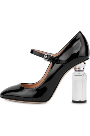 Moschino Mary Jane Patent Leather Black