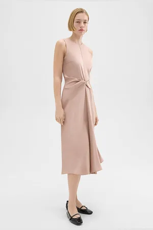 THEORY Twisted Midi Dress Sakura