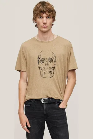 John Varvatos Ss Crew Tee - Skull Hemp
