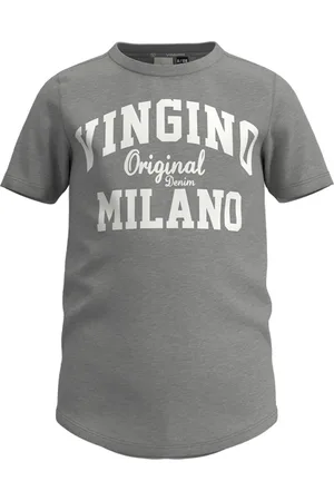 Vingino Tshirt-classic-logo-rnss Grey Melee