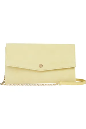 LK Bennett Cu Layla Envelope Clutch Yellow