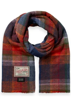 Scotch&Soda Brushed Colourful Check Scarf Multicolour Check