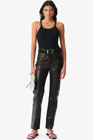 IRO Jalil Leather Pant In Black