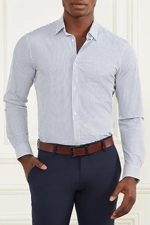 Guess GUESS Formal Performance Blue/white Shirt Stripe