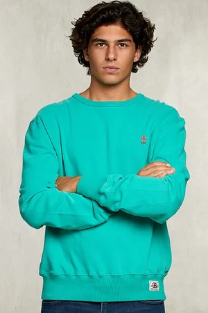 River Woods Basic Crew Neck Sweater Kiwi Green