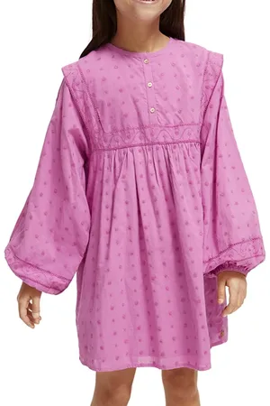 Scotch&Soda Broderie Anglaise Panel Dress Vinyl Violet