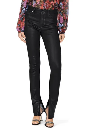 Paige Constance Skinny Black Fog Luxe Coating