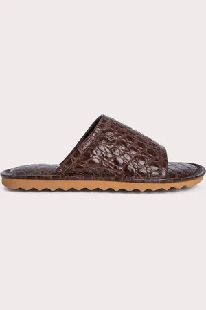 By Far Ari Sequoia Circular Croco Embossed Leather Sequoia
