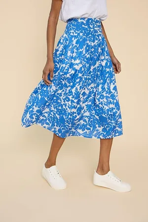 White Stuff Maeva Skirt Ivory Printed