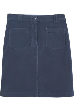 White Stuff Melody Cord Skirt Blue