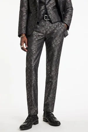 John Varvatos Slim Fit Pants With Welt Hip Pocket And Almond