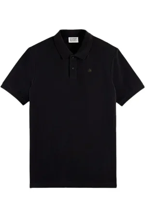 Scotch&Soda Essentials - Organic Cotton Pique Polo Black