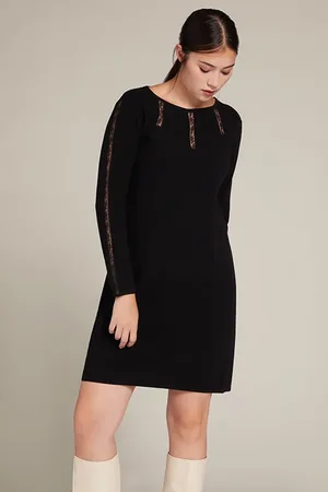 Elena Miro Tricot Midi-length Dress Black