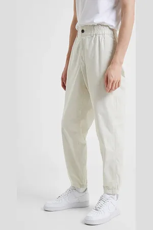 French Connection Military Cotton Tapered Chino White