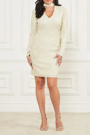 Guess GUESS Roaring Sequins Sandy Shore Mini Dress Multi