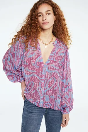 Fabienne Chapot Hollie Blouse Aubergine/pink Mirag
