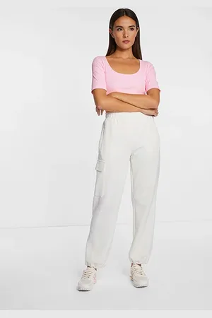 Rich & Royal Cargo Pants Pearl White