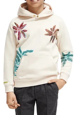 Scotch&Soda Oversized Fit Placed Artwork Hoodie Contains Organic Cotton