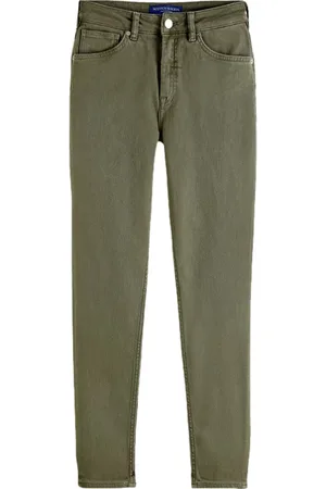 Scotch&Soda Haut Skinny Jeans — Garment Dyed Colours Military Green
