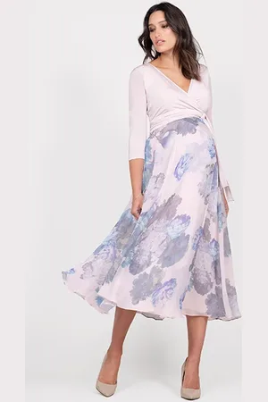 Séraphine Maternity Wrap Dress Blush