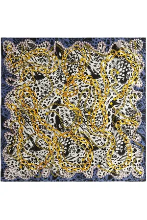 Bimba y Lola Animal And Chain Print Scarf