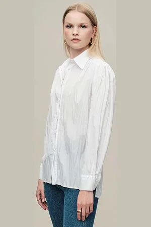 Lois Elden 6828 Wrinkled Shirt White