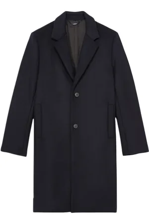 The Kooples 2 Button Single Breasted Coat Dark Navy