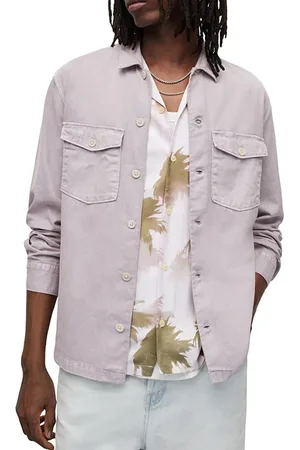AllSaints Spotter Ls Shirt Ashed Purple