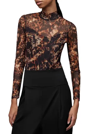 AllSaints Elia Spark Bodysuit Brown