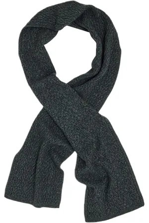 John Varvatos Cable Scarf Charcoal Htr