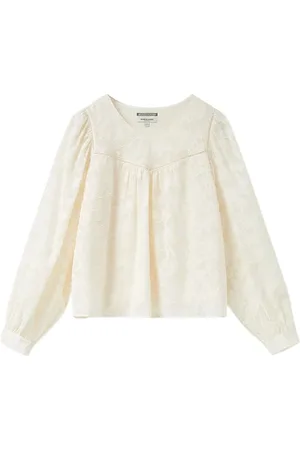 Scotch&Soda Blouse With Lattice Detail Ivory